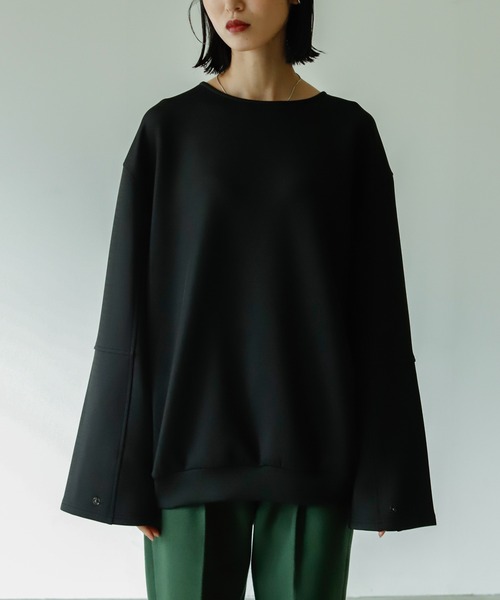 VACANCY（ヴァカンシー）の「2wayスナップダンボールニットPO（Tシャツ/カットソー・レディース・ブラック/ピンク/ブルー・FREE）」の13枚目の写真