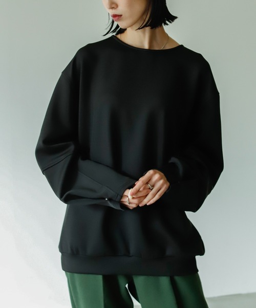 VACANCY（ヴァカンシー）の「2wayスナップダンボールニットPO（Tシャツ/カットソー・レディース・ブラック/ピンク/ブルー・FREE）」の21枚目の写真