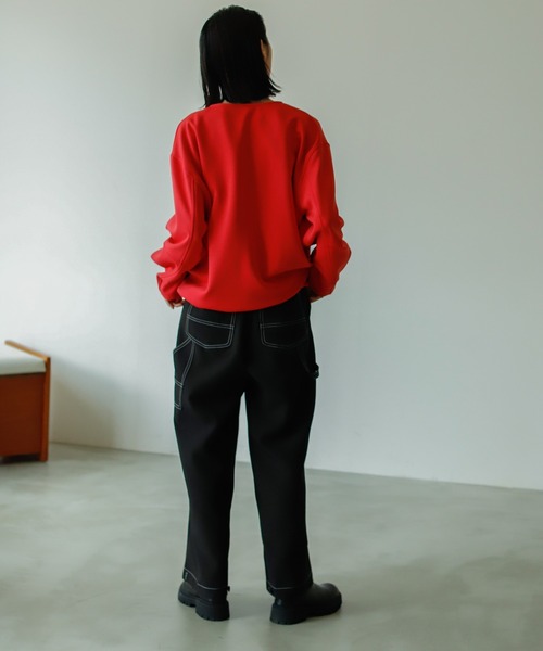 VACANCY（ヴァカンシー）の「2wayスナップダンボールニットPO（Tシャツ/カットソー・レディース・ブラック/ピンク/ブルー・FREE）」の12枚目の写真