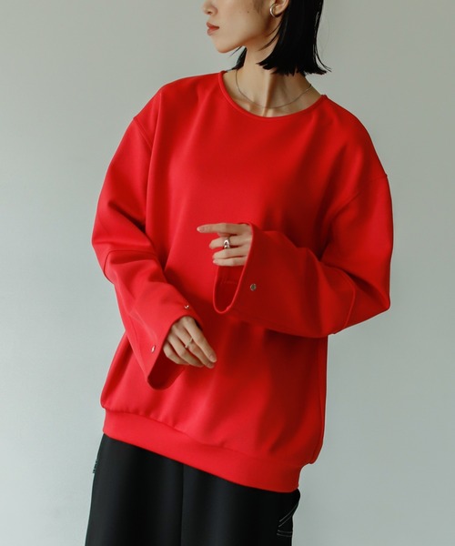 VACANCY（ヴァカンシー）の「2wayスナップダンボールニットPO（Tシャツ/カットソー・レディース・ブラック/ピンク/ブルー・FREE）」の20枚目の写真
