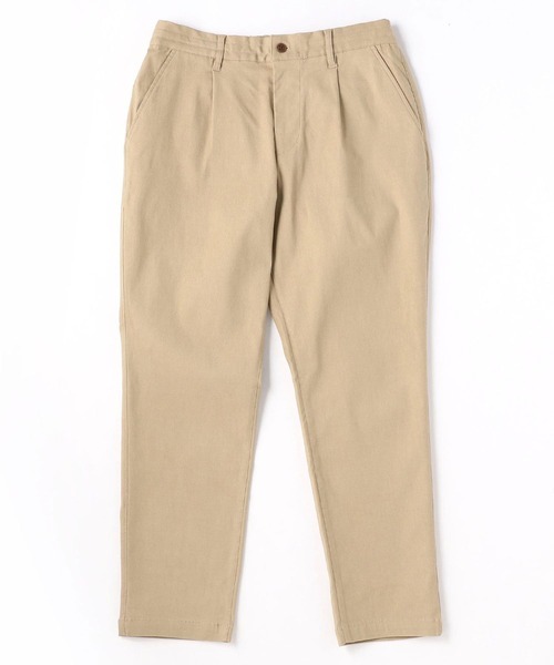 Grand PARK（グランドパーク）の「定番ストレッチ抜群ワンタックテーパードパンツ（チノパンツ・メンズ・ベージュ/カーキ・MEDIUM/LARGE）」の11枚目の写真