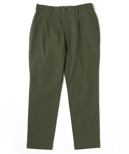 Grand PARK（グランドパーク）の「定番ストレッチ抜群ワンタックテーパードパンツ（チノパンツ・メンズ・ベージュ/カーキ・MEDIUM/LARGE）」の3枚目の写真