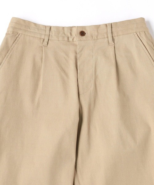 Grand PARK（グランドパーク）の「定番ストレッチ抜群ワンタックテーパードパンツ（チノパンツ・メンズ・ベージュ/カーキ・MEDIUM/LARGE）」の5枚目の写真