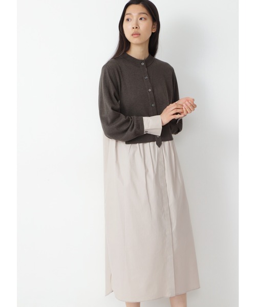 Arrive 5e 布帛コンビワンピース ワンピース Human Woman ヒューマンウーマン のファッション通販 Zozotown