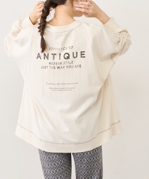 PUAL CE CIN | 【WEB限定】バックロゴプリント配色ステッチプルオーバー(Tシャツ/カットソー)