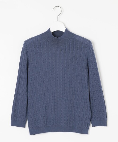J.PRESS Ladies(J.プレス レディス)の「【洗える】KNIT BASIC ニット(ニット/セーター・レディース・ダルブルー系/ワイン系/ブラウン系/ネイビー系/ライトグレー系・SMALL)」の7枚目の写真