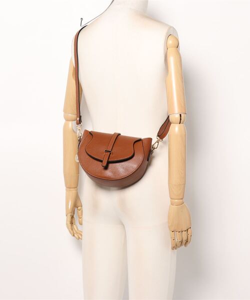 LAURA DI MAGGIO（ローラディマッジオ）の「【LAURA DI MAGGIO/ローラディマッジオ】レザー ショルダーバッグ（ショルダーバッグ・レディース・ブラック/ブラウン・FREE）」の8枚目の写真