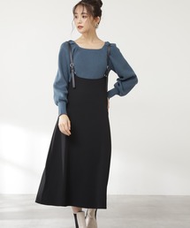 N.（N. Natural Beauty Basic） | 【追加生産】◆サスペンダー付スカート(スカート)