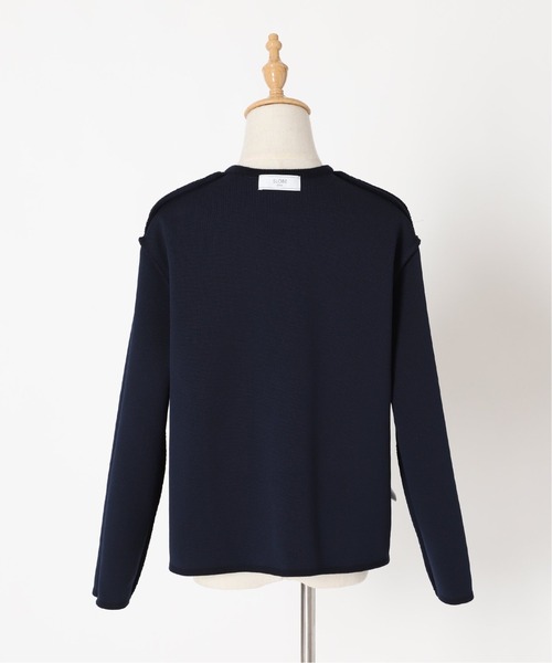 SLOBE IENA（スローブイエナ）の「ダブルフェイスクルージャケット【手洗い可能】◆（ノーカラージャケット・レディース・グリーン・FREE）」の22枚目の写真