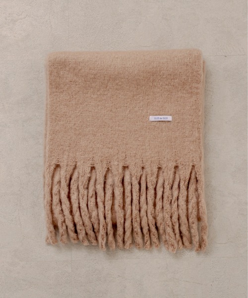 OLIVE des OLIVE（オリーブデオリーブ）の「【ZOZO限定カラー有】ブークレマフラー（マフラー・レディース・ベージュ/モスグリーン/ターコイズブルー/オフホワイト/ライトグレー・FREE）」の12枚目の写真