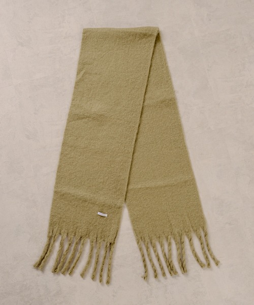 OLIVE des OLIVE（オリーブデオリーブ）の「【ZOZO限定カラー有】ブークレマフラー（マフラー・レディース・ベージュ/モスグリーン/ターコイズブルー/オフホワイト/ライトグレー・FREE）」の7枚目の写真