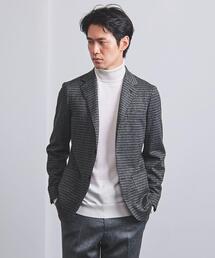 UNITED ARROWS | ＜UNITED ARROWS＞ ハウンドトゥース ジャージーソフト２ボタン ジャケット(テーラードジャケット)