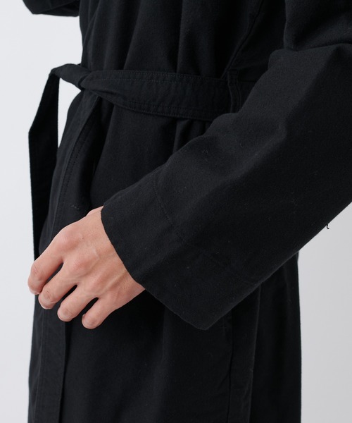 SAKULA(サクラ)の「■【SAKULA/サクラ】ショールカラーガウンコート(その他アウター・メンズ・チャコールグレー/ブラック・1/2)」の18枚目の写真