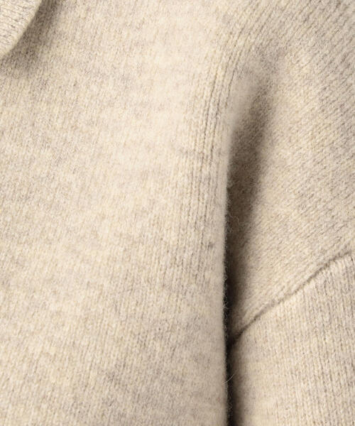 ISABEL MARANT（イザベルマラン）の「ISABEL MARANT ETOILE LARK ポロカラーロングスリーブプルオーバー（ニット/セーター・レディース・ライトグレー/ブラック/カーキ・36/34）」の10枚目の写真