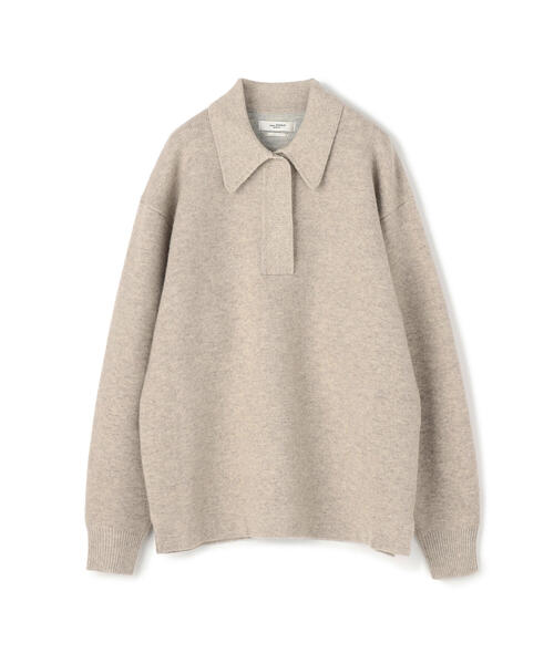 ISABEL MARANT（イザベルマラン）の「ISABEL MARANT ETOILE LARK ポロカラーロングスリーブプルオーバー（ニット/セーター・レディース・ライトグレー/ブラック/カーキ・36/34）」の12枚目の写真