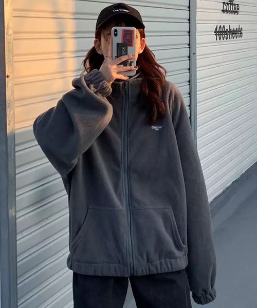 lala Born（ララボーン）の「ストリートジップパーカー（パーカー・レディース・グリーン/パープル/アイボリー/ブラック・FREE）」の17枚目の写真