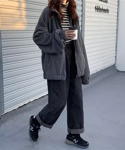 lala Born（ララボーン）の「ストリートジップパーカー（パーカー・レディース・グリーン/パープル/アイボリー/ブラック・FREE）」の20枚目の写真