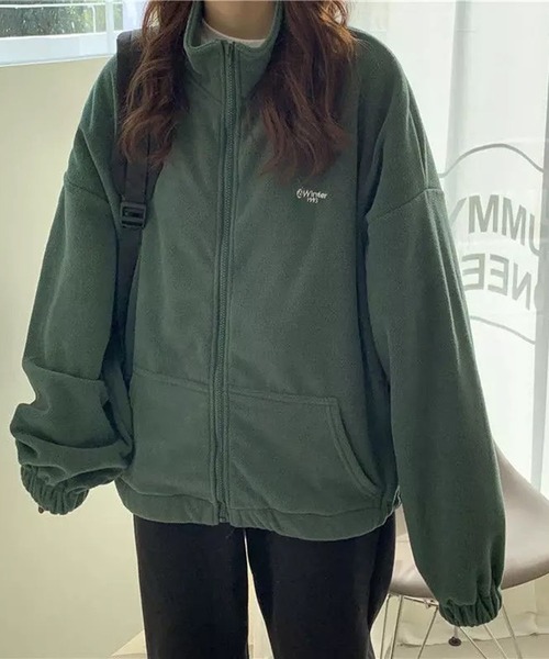 lala Born（ララボーン）の「ストリートジップパーカー（パーカー・レディース・グリーン/パープル/アイボリー/ブラック・FREE）」の11枚目の写真