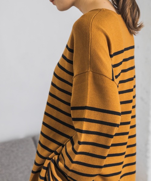 URBAN RESEARCH（アーバンリサーチ）の「パネルボーダーニットプルオーバー（ニット/セーター・レディース・ホワイト系その他/イエロー系その他・FREE）」の21枚目の写真