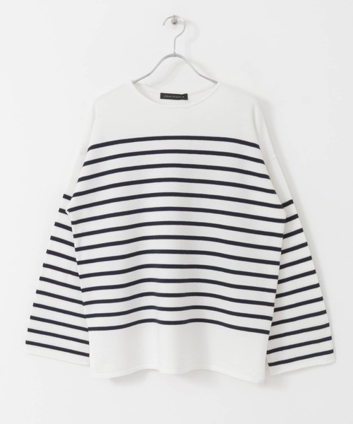 URBAN RESEARCH（アーバンリサーチ）の「パネルボーダーニットプルオーバー（ニット/セーター・レディース・ホワイト系その他/イエロー系その他・FREE）」の8枚目の写真