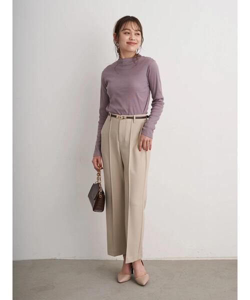 earth music&ecology（アースミュージックアンドエコロジー）の「型押しフックベルト＊（ベルト・レディース・ブラック/ダークブラウン/ピンク・FREE）」の9枚目の写真