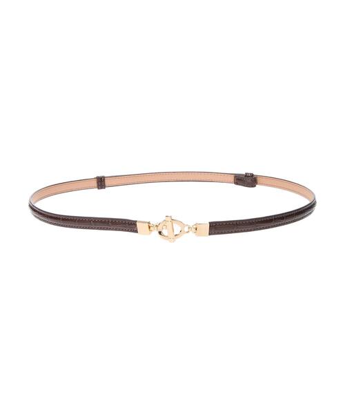 earth music&ecology（アースミュージックアンドエコロジー）の「型押しフックベルト＊（ベルト・レディース・ブラック/ダークブラウン/ピンク・FREE）」の16枚目の写真