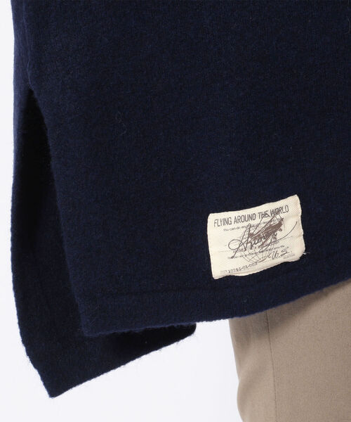 AVIREX（アヴィレックス）の「KNIT SOFT TURTLE WITH EMBLEM/ ニットソフトタートル ウィズエンブレム（ニット/セーター・レディース・グレー/ネイビー・FREE）」の8枚目の写真