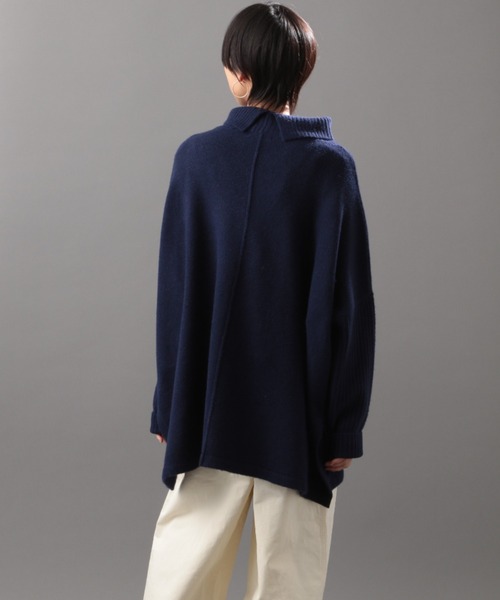 AVIREX（アヴィレックス）の「KNIT SOFT TURTLE WITH EMBLEM/ ニットソフトタートル ウィズエンブレム（ニット/セーター・レディース・グレー/ネイビー・FREE）」の21枚目の写真