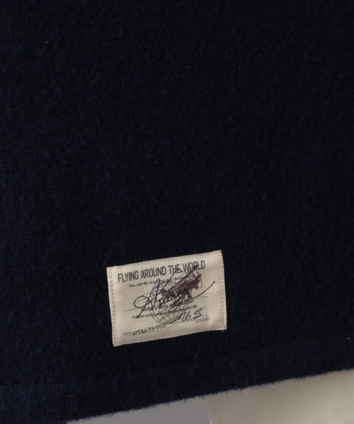 AVIREX（アヴィレックス）の「KNIT SOFT TURTLE WITH EMBLEM/ ニットソフトタートル ウィズエンブレム（ニット/セーター・レディース・グレー/ネイビー・FREE）」の16枚目の写真