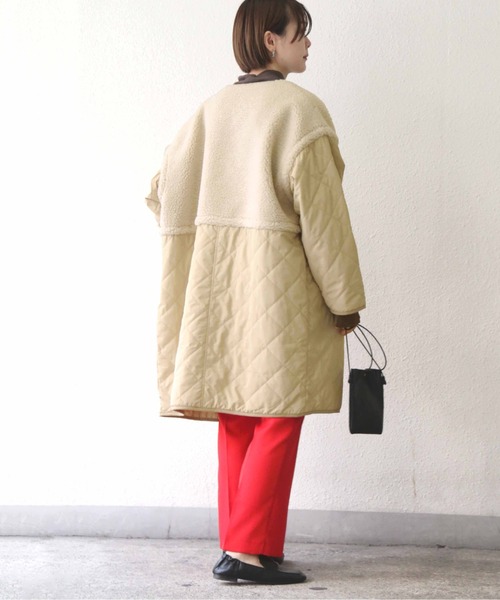 notch.（ノッチ）の「ボアキルティングリバーシブルコート（その他