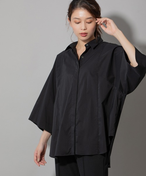 Munich(ミューニック)の「ヴィンテージブロードワイドスリーブシャツ(シャツ/ブラウス・レディース・ホワイト/ブラック/ベージュ/イエロー・FREE)」の3枚目の写真