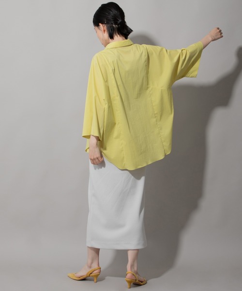 Munich(ミューニック)の「ヴィンテージブロードワイドスリーブシャツ(シャツ/ブラウス・レディース・ホワイト/ブラック/ベージュ/イエロー・FREE)」の16枚目の写真