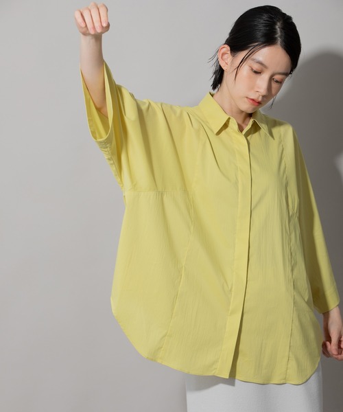 Munich(ミューニック)の「ヴィンテージブロードワイドスリーブシャツ(シャツ/ブラウス・レディース・ホワイト/ブラック/ベージュ/イエロー・FREE)」の18枚目の写真