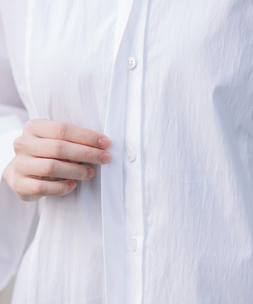 Munich(ミューニック)の「ヴィンテージブロードワイドスリーブシャツ(シャツ/ブラウス・レディース・ホワイト/ブラック/ベージュ/イエロー・FREE)」の9枚目の写真