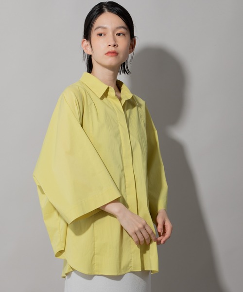 Munich(ミューニック)の「ヴィンテージブロードワイドスリーブシャツ(シャツ/ブラウス・レディース・ホワイト/ブラック/ベージュ/イエロー・FREE)」の19枚目の写真