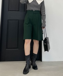 ストレッチギャバハーフパンツ