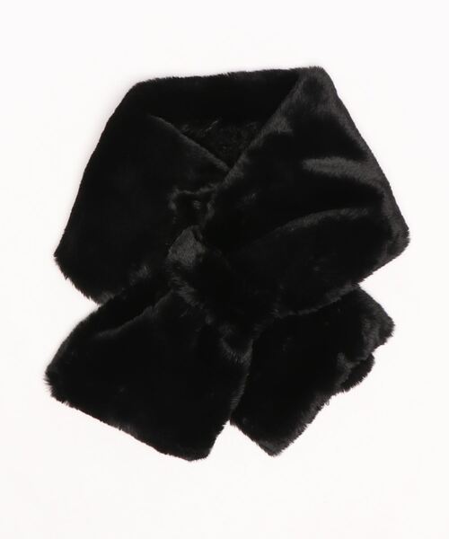Green Parks(グリーンパークス)の「・キリカエエコファーティペット*(ストール/ショール・レディース・ブラック/ブラウン/アイボリー・FREE)」の3枚目の写真