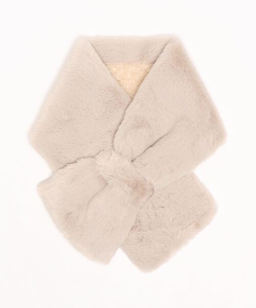 Green Parks(グリーンパークス)の「・キリカエエコファーティペット*(ストール/ショール・レディース・ブラック/ブラウン/アイボリー・FREE)」の6枚目の写真