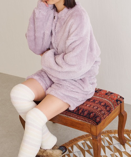 BONbazaar（ボンバザール）の「シェルパフリースワンマイルショートパンツ（その他パンツ・レディース・バイオレット/ブラック・FREE）」の13枚目の写真