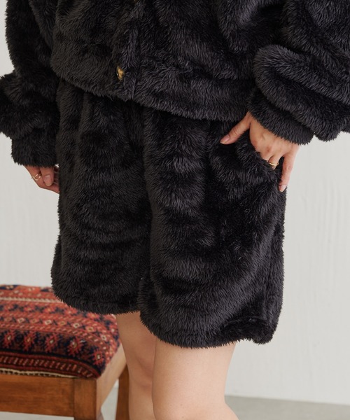 BONbazaar（ボンバザール）の「シェルパフリースワンマイルショートパンツ（その他パンツ・レディース・バイオレット/ブラック・FREE）」の14枚目の写真