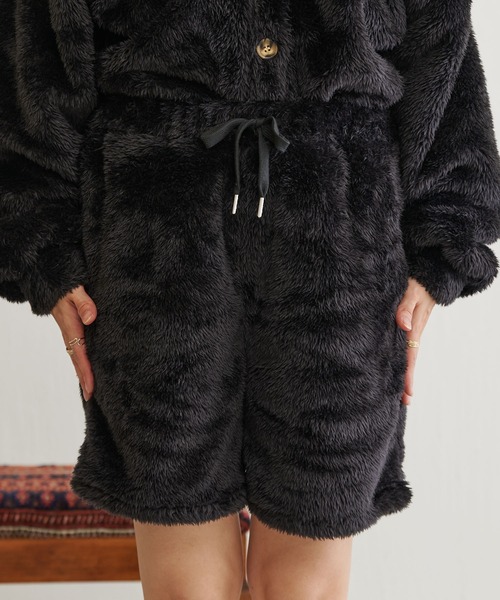 BONbazaar（ボンバザール）の「シェルパフリースワンマイルショートパンツ（その他パンツ・レディース・バイオレット/ブラック・FREE）」の12枚目の写真