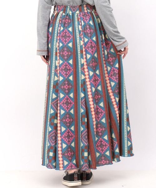 チチカカ（チチカカ）の「ファブリックプリントジャージースカート（スカート・レディース・ブラック/オレンジ/ブルー・SMALL/MEDIUM）」の12枚目の写真