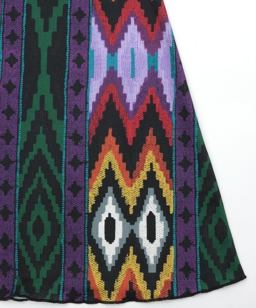 チチカカ（チチカカ）の「ファブリックプリントジャージースカート（スカート・レディース・ブラック/オレンジ/ブルー・SMALL/MEDIUM）」の16枚目の写真