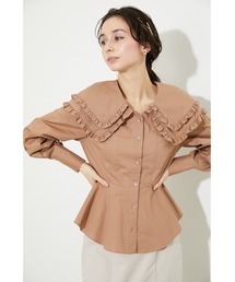 ダブルビッグカラーブラウス