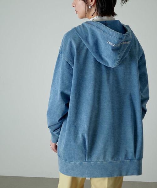 KANGOL EXTRA COMFORT(カンゴールエクストラコンフォート)の「【KANGOL EXTRA COMFORT(カンゴール エクストラコンフォート)】ビッグシルエット デニムZIPパーカー(パーカー・レディース・ブラック/サックスブルー/インディゴブルー・LL/M/L)」の10枚目の写真