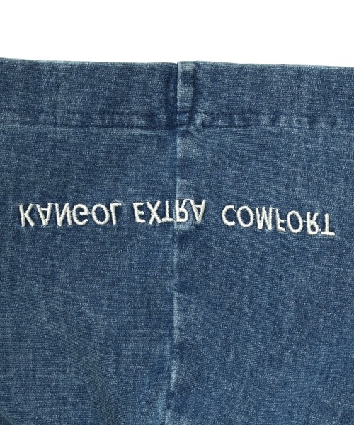 KANGOL EXTRA COMFORT(カンゴールエクストラコンフォート)の「【KANGOL EXTRA COMFORT(カンゴール エクストラコンフォート)】ビッグシルエット デニムZIPパーカー(パーカー・レディース・ブラック/サックスブルー/インディゴブルー・LL/M/L)」の4枚目の写真
