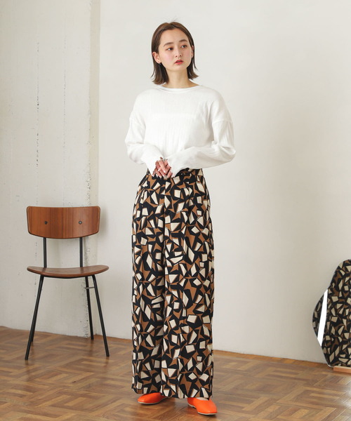 SENSE OF PLACE by URBAN RESEARCH（センスオブプレイスバイアーバンリサーチ）の「ランダムリブルーズトップ（Tシャツ/カットソー・レディース・ブラック/オフホワイト/ミント・ONE）」の4枚目の写真