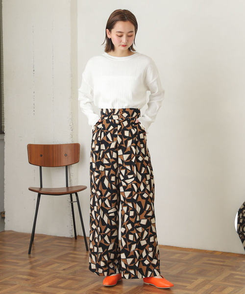 SENSE OF PLACE by URBAN RESEARCH（センスオブプレイスバイアーバンリサーチ）の「ランダムリブルーズトップ（Tシャツ/カットソー・レディース・ブラック/オフホワイト/ミント・ONE）」の21枚目の写真