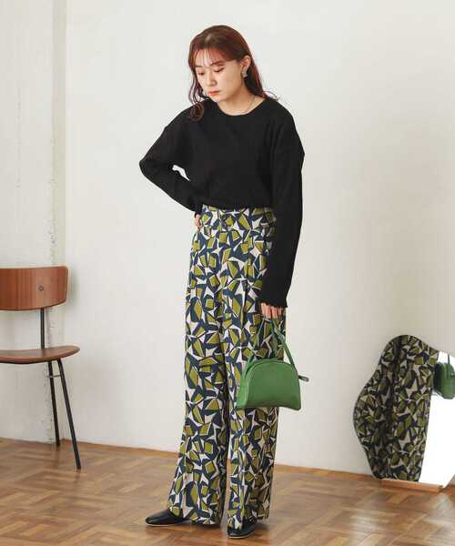 SENSE OF PLACE by URBAN RESEARCH（センスオブプレイスバイアーバンリサーチ）の「ランダムリブルーズトップ（Tシャツ/カットソー・レディース・ブラック/オフホワイト/ミント・ONE）」の6枚目の写真