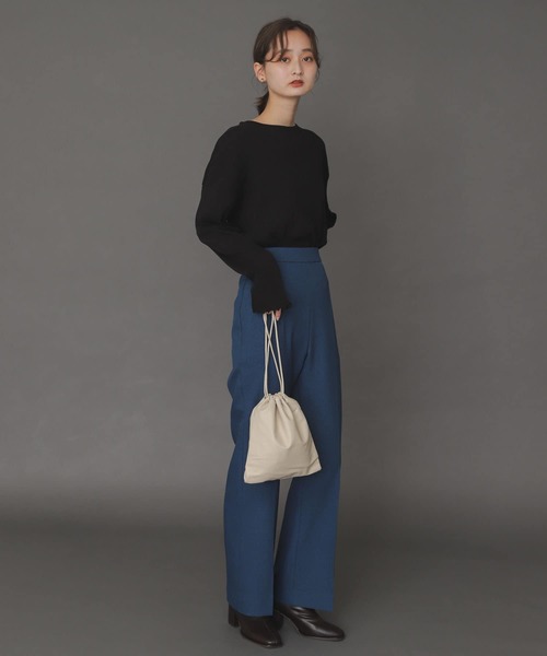 SENSE OF PLACE by URBAN RESEARCH（センスオブプレイスバイアーバンリサーチ）の「ランダムリブルーズトップ（Tシャツ/カットソー・レディース・ブラック/オフホワイト/ミント・ONE）」の13枚目の写真